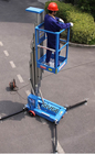 Hydraulic Single Mast Aerial Work Platform 160kg Load 6m Height For Warehouses